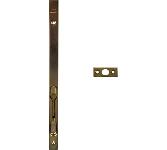 Изображение товара Торцевой шпингалет ALDEGHI LUIGI SPA 300 мм, сталь с латунным покрытием 202AO30