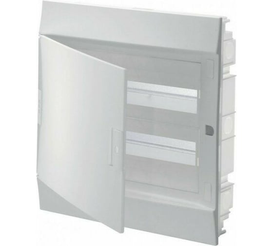 Изображение товара Бокс в нишу ABB mistral41 36 модулей, непрозрачная дверь, 2 ряда, c клеммами 1SLM004102A1106