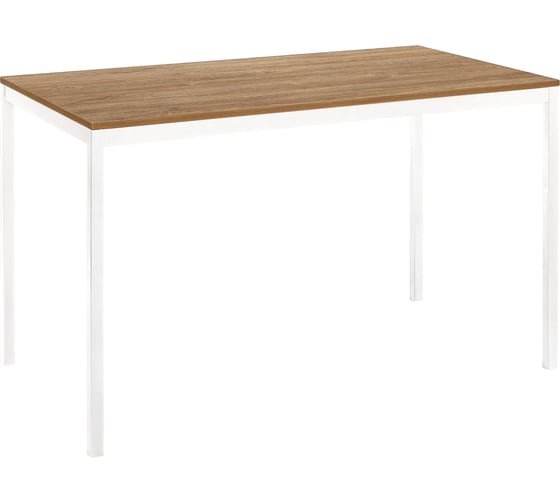 Изображение товара Разборный стол GreenWeen SMART 1200, белый каркас, столешница ЛДСП Дуб Канзас, 1200x650x750 GW-SMART-1200-W-LD-R
