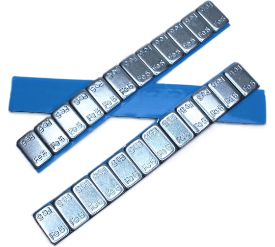 Изображение товара Грузики балансировочные R2R адгезивные 12×5 гр (Синий скотч) (Zn) 50 шт/упак. 6010-075