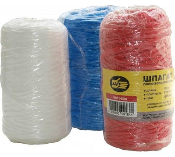 Изображение товара Полипропиленовый шпагат 888 100 м белый 9010800