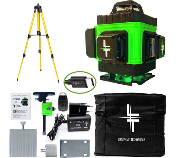 Изображение товара Профессиональный лазерный уровень LT L16-360А + тренога 1.6м L16-360A/1.6м