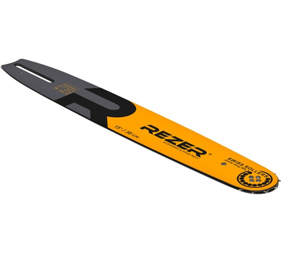 Изображение товара Шина направляющая 385 L 8 A1 ECHO 3700/4200 (15", 0,325”; 64 звена; широкий хвостовик, 50/20 шт./уп) сварная многослойная Rezer 03.016.00005