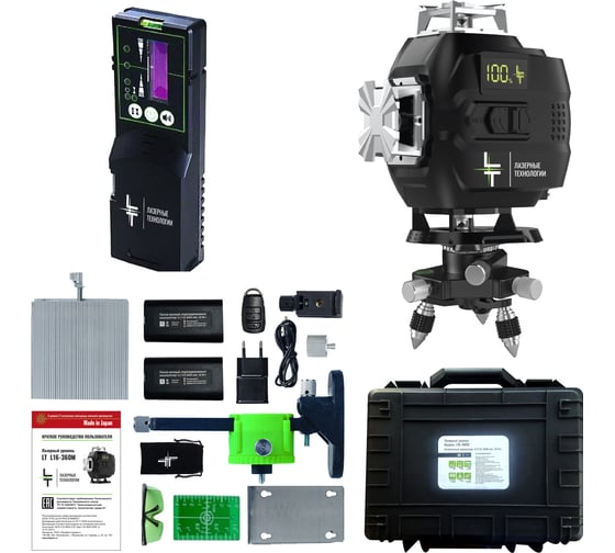 Изображение товара Профессиональный лазерный уровень LT L16-360М с отражателем лазерного луча L16-360M/ОТР