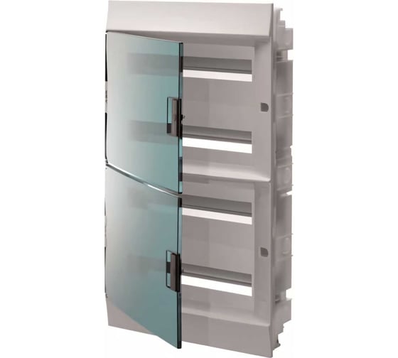 Изображение товара Бокс в нишу ABB mistral41 72 модулей, зеленая прозрачная дверь, c клеммами 1SLM004101A1210