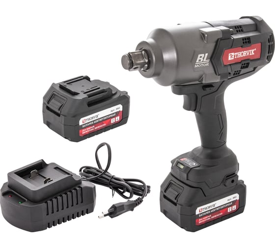 Изображение товара Ударный аккумуляторный бесщеточный гайковерт THORVIK BBIW341700 3/4DR, 21В, 1700 Нм 053654