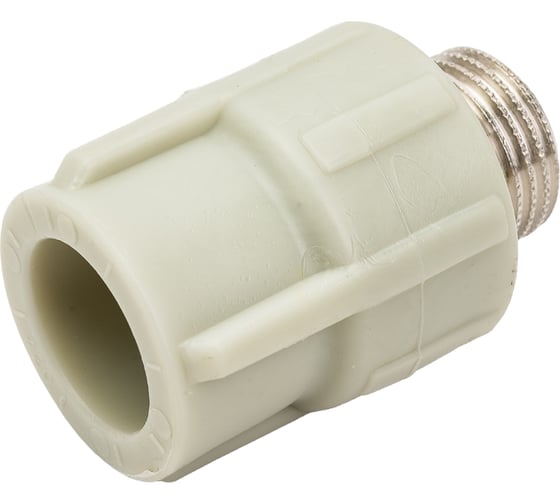 Изображение товара Комбинированная муфта ПОЛИТЭК 20x1/2 с нар. р. PPRC, серый 9000002012С