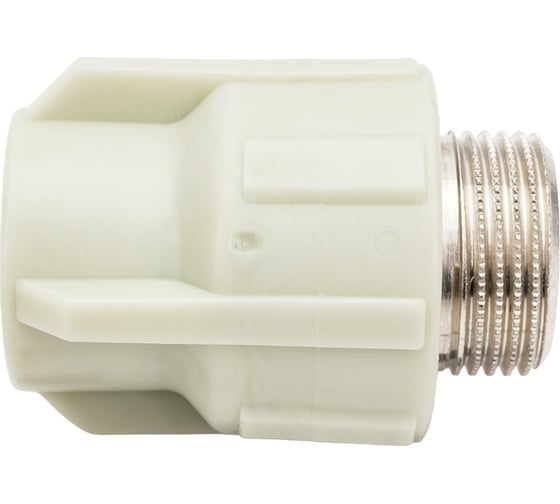 Изображение товара Комбинированная муфта ПОЛИТЭК 20x3/4 с нар. р. PPRC, серый 9000002034С