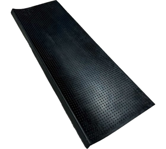 Изображение товара Накладка на ступеньку Бацькина баня игольчатый рисунок, резиновая 100%, 250x750x25x3 мм 92251