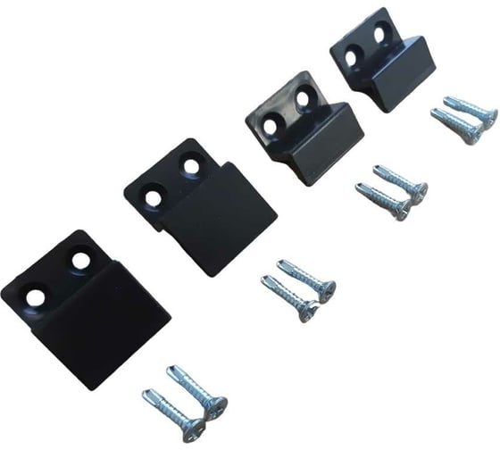 Изображение товара Крепления для москитной сетки ООО "Полимер-Фарм" комплект 4 шт. (2 верх, 2 низ) коричневые 04687202902965