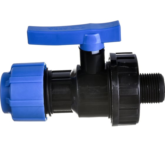 Изображение товара Шаровой компрессионный кран ПОЛИТЭК НР разъемный d 25x3/4 ТПК-АКВА, 553222534