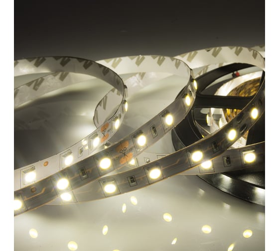 Изображение товара Светодиодная лента Lamper led 5м, 24в, 10 мм, ip23, smd 5050, 60 led/m, теплый белый 3000 к 141-632