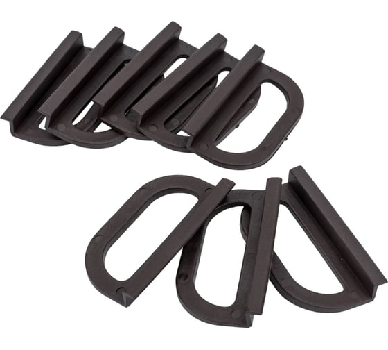 Изображение товара Ручка для москитной сетки ООО "Полимер-Фарм" коричневая, комплект из 8 штук 4687202902989