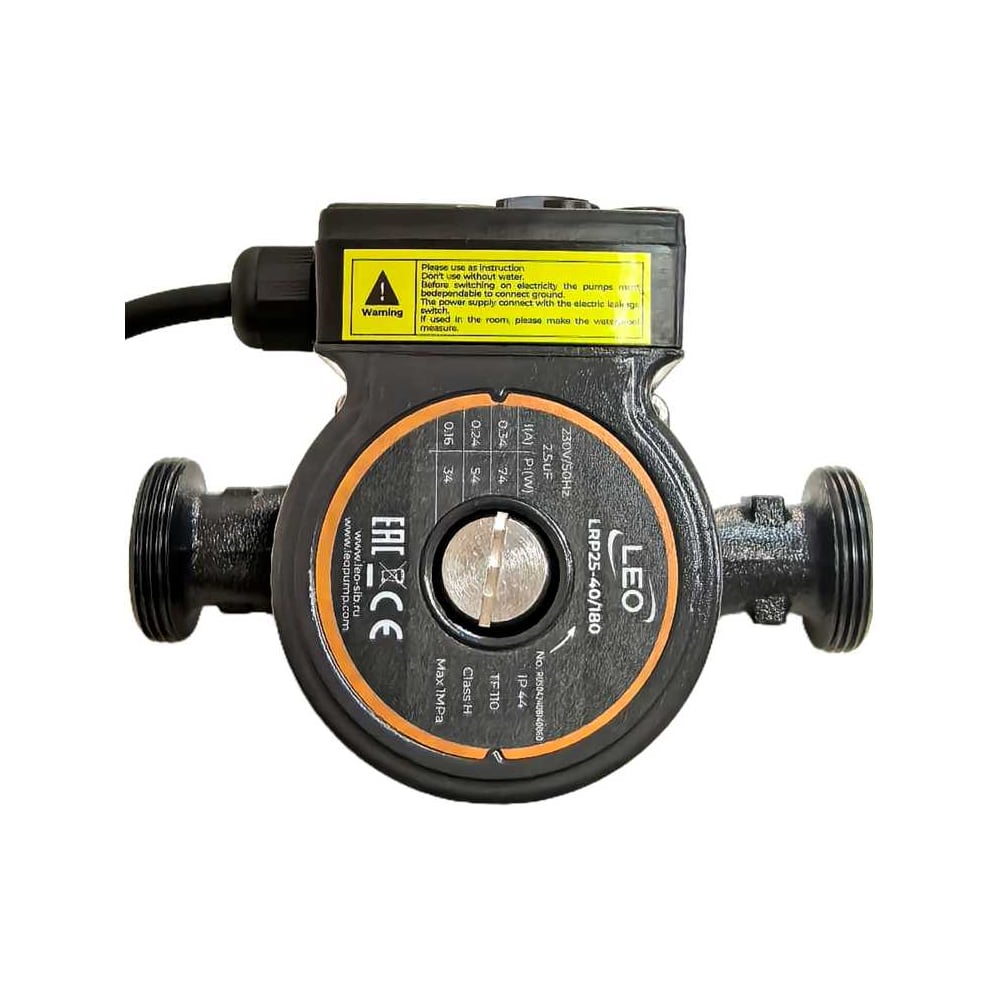 Изображение товара Циркуляционный насос LEO LRP 25-40/180 с мощностью 74 Вт и производительностью 55 л/мин