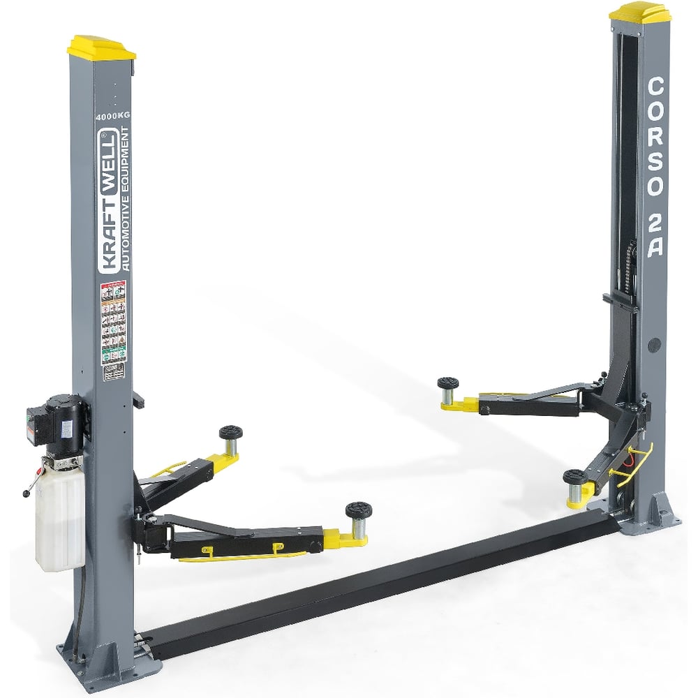 Изображение товара Подъемник KraftWell KRW4DLM/220 двухстоечный гидравлический для профессионалов
