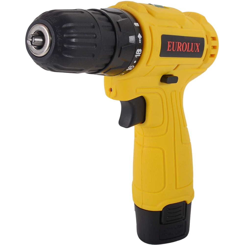 Изображение товара Аккумуляторная дрель шуруповерт Eurolux ДА-12/1Li 12 В 1.5 А*ч