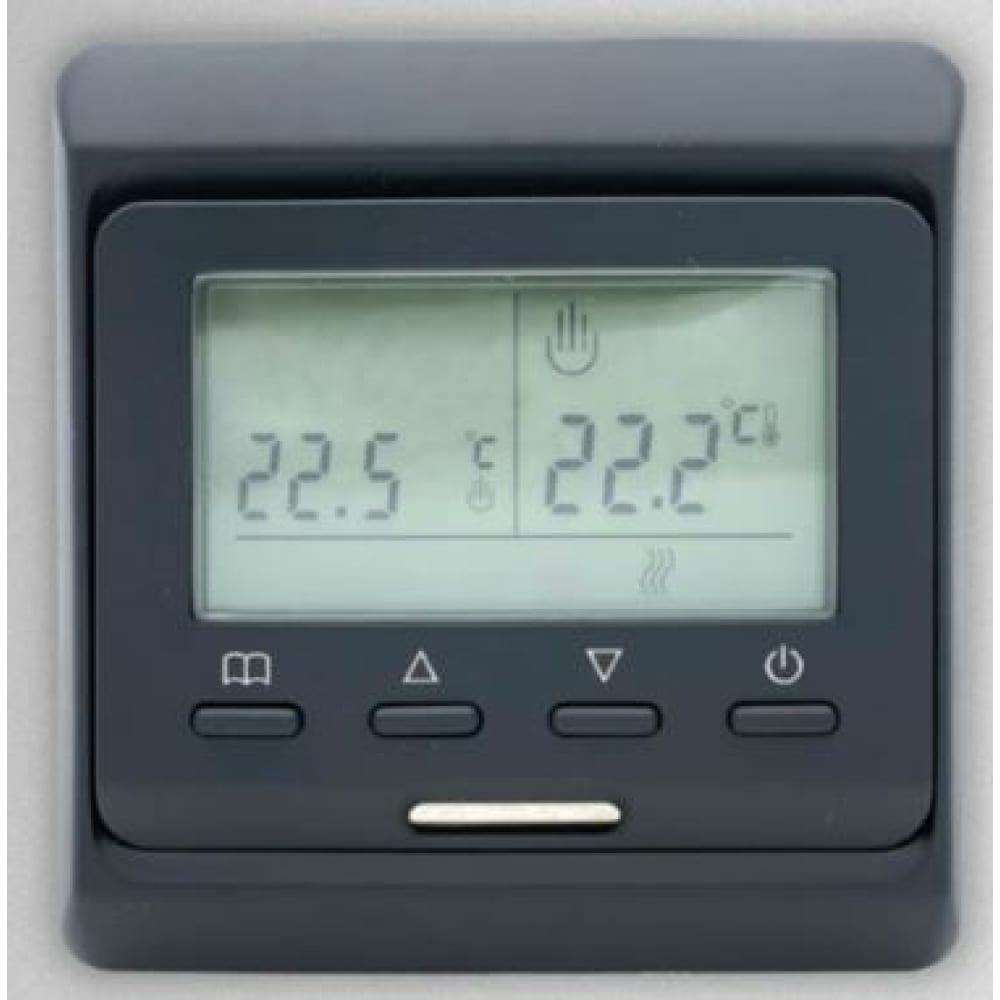 Электронный терморегулятор для теплого пола ТеплоСофт - 51716/черный
