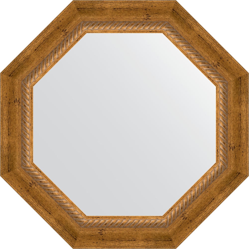 Изображение товара Зеркало в багетной раме EVOFORM состаренная бронза 53х53 см OCTAGON