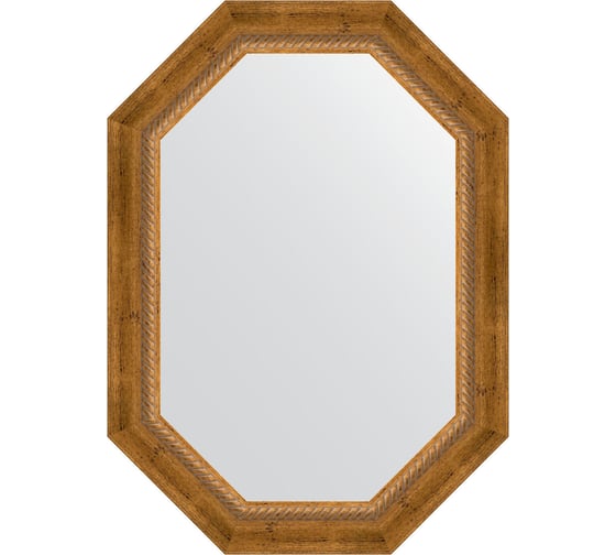 Изображение товара Зеркало в багетной раме EVOFORM состаренная бронза, с плетением 70 мм, 53x73 см BY 7113