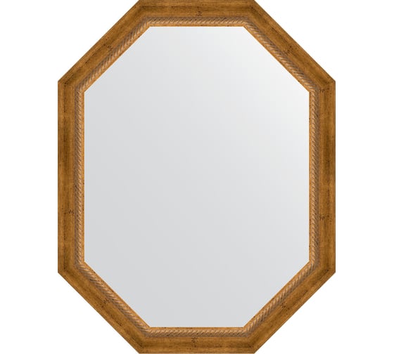 Изображение товара Зеркало в багетной раме EVOFORM состаренная бронза, с плетением 70 мм, 73x93 см BY 7116