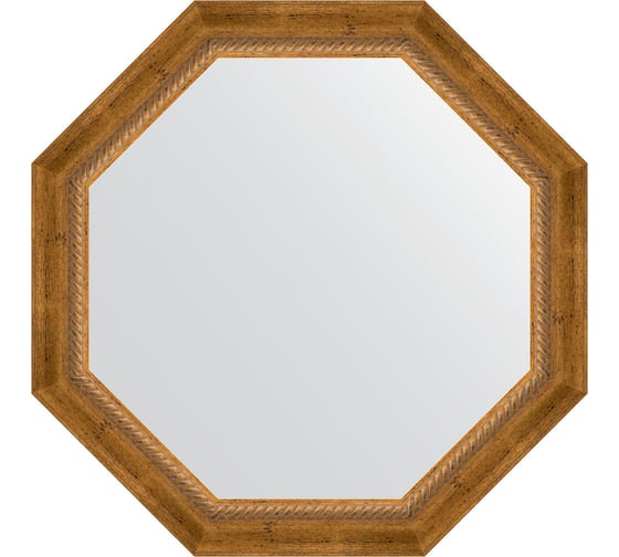 Изображение товара Зеркало в багетной раме EVOFORM состаренная бронза, с плетением 70 мм, 68x68 см BY 7317