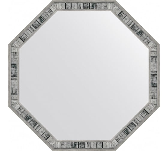 Изображение товара Зеркало в багетной раме EVOFORM состаренное дерево 50 мм, 69x69 см BY 7414