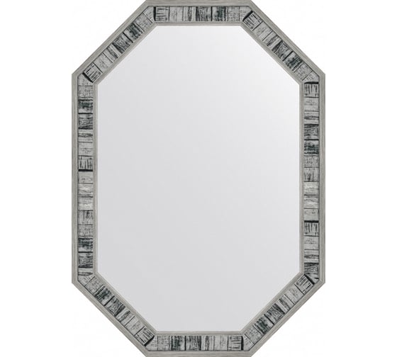 Изображение товара Зеркало в багетной раме EVOFORM состаренное дерево 50 мм, 49x69 см BY 7415