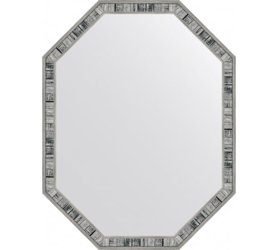 Изображение товара Зеркало в багетной раме EVOFORM состаренное дерево 50 мм, 69x89 см BY 7418