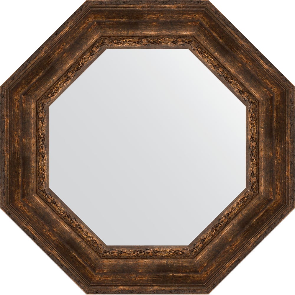 Изображение товара Зеркало в багетной раме EVOFORM состаренное дерево 72.6x72.6 см OCTAGON