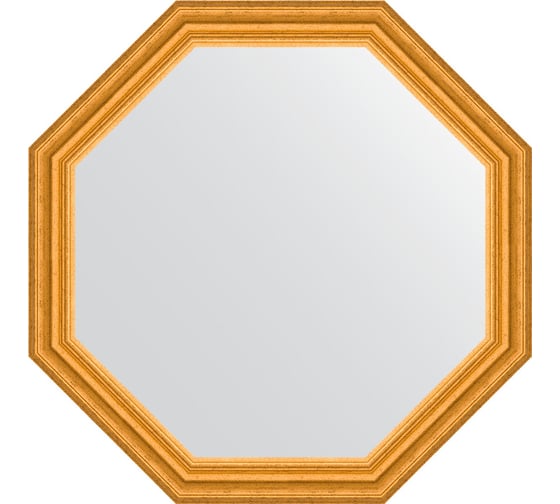 Изображение товара Зеркало в багетной раме EVOFORM состаренное золото 67 мм, 72.6x72.6 см BY 3735