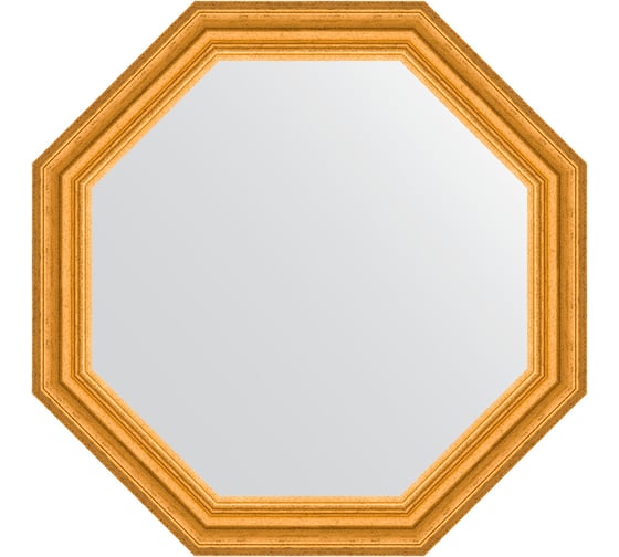 Изображение товара Зеркало в багетной раме EVOFORM состаренное золото 67 мм, 62.6x62.6 см BY 3734