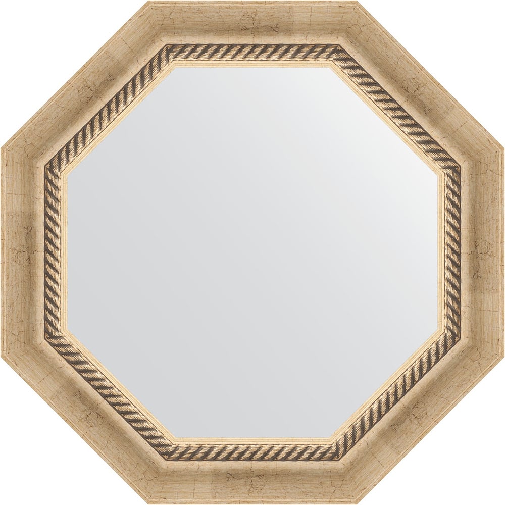 Изображение товара Зеркало в багетной раме EVOFORM состаренное серебро, 53.2x53.2 см OCTAGON