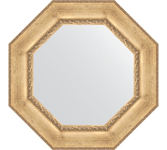 Изображение товара Зеркало в багетной раме EVOFORM состаренное серебро, с орнаментом 120 мм, 73x73 см BY 3671