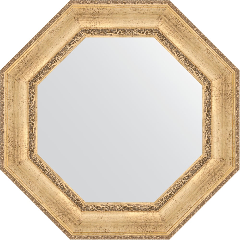 Изображение товара Зеркало в багетной раме EVOFORM состаренное серебро 77x77 см с креплением