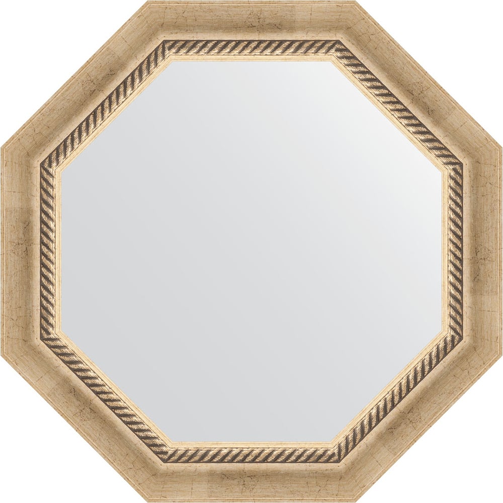 Изображение товара Зеркало в багетной раме EVOFORM состаренное серебро 58х58 см OCTAGON
