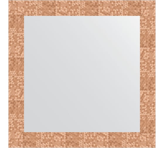 Изображение товара Зеркало в багетной раме EVOFORM соты медь 70 мм, 66x66 см BY 3146