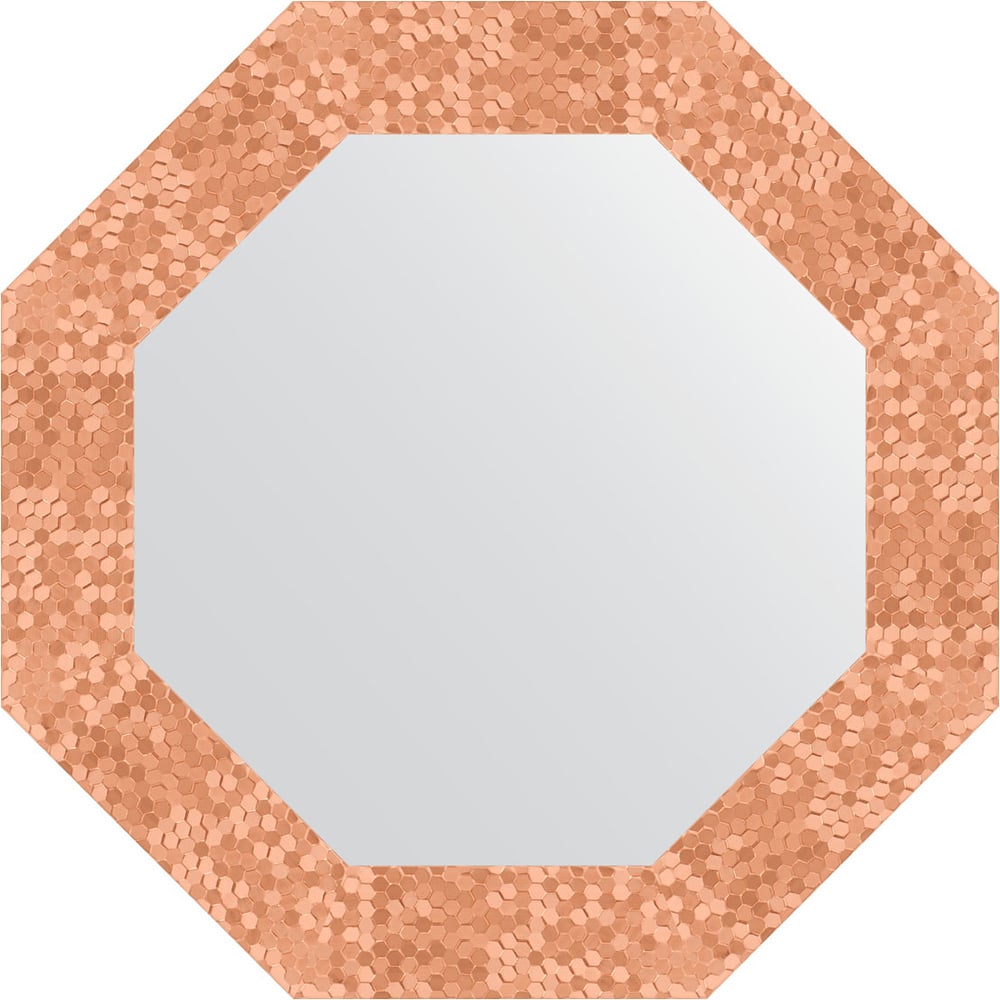 Изображение товара Зеркало в багетной раме EVOFORM соты медь 70 мм 53x53 см