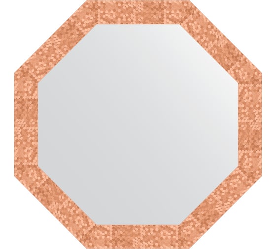 Изображение товара Зеркало в багетной раме EVOFORM соты медь 70 мм, 73x73 см BY 3744