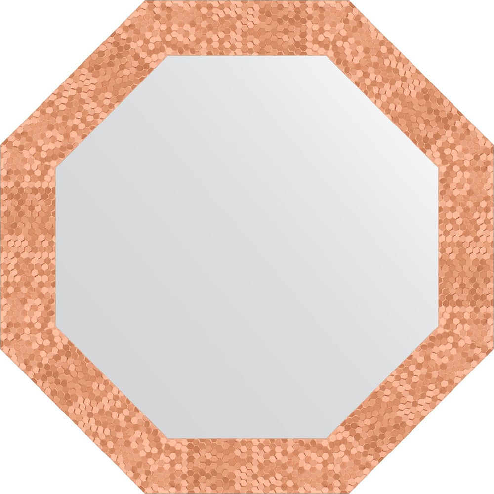 Изображение товара Зеркало в багетной раме EVOFORM соты медь 63x63 см OCTAGON стильное