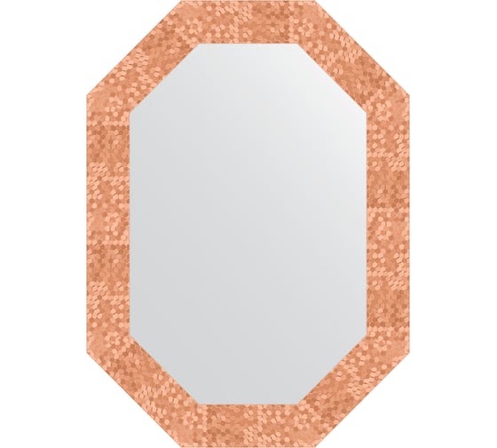 Изображение товара Зеркало в багетной раме EVOFORM соты медь 70 мм, 52x72 см BY 7093