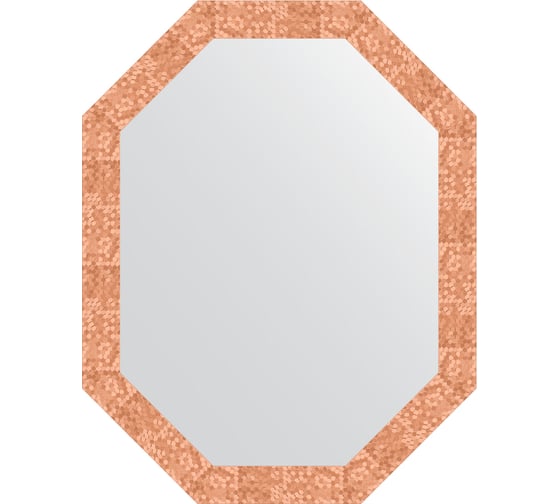 Изображение товара Зеркало в багетной раме EVOFORM соты медь 70 мм, 72x92 см BY 7096