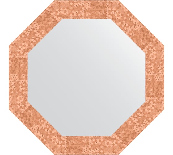 Изображение товара Зеркало в багетной раме EVOFORM соты медь 70 мм, 57x57 см BY 7306