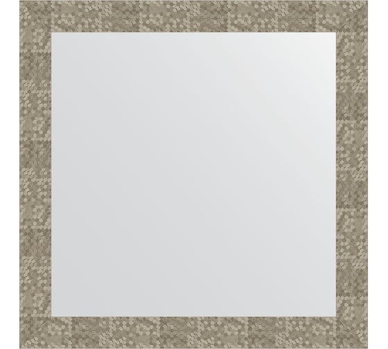 Изображение товара Зеркало в багетной раме EVOFORM соты титан 70 мм, 76x76 см BY 3244