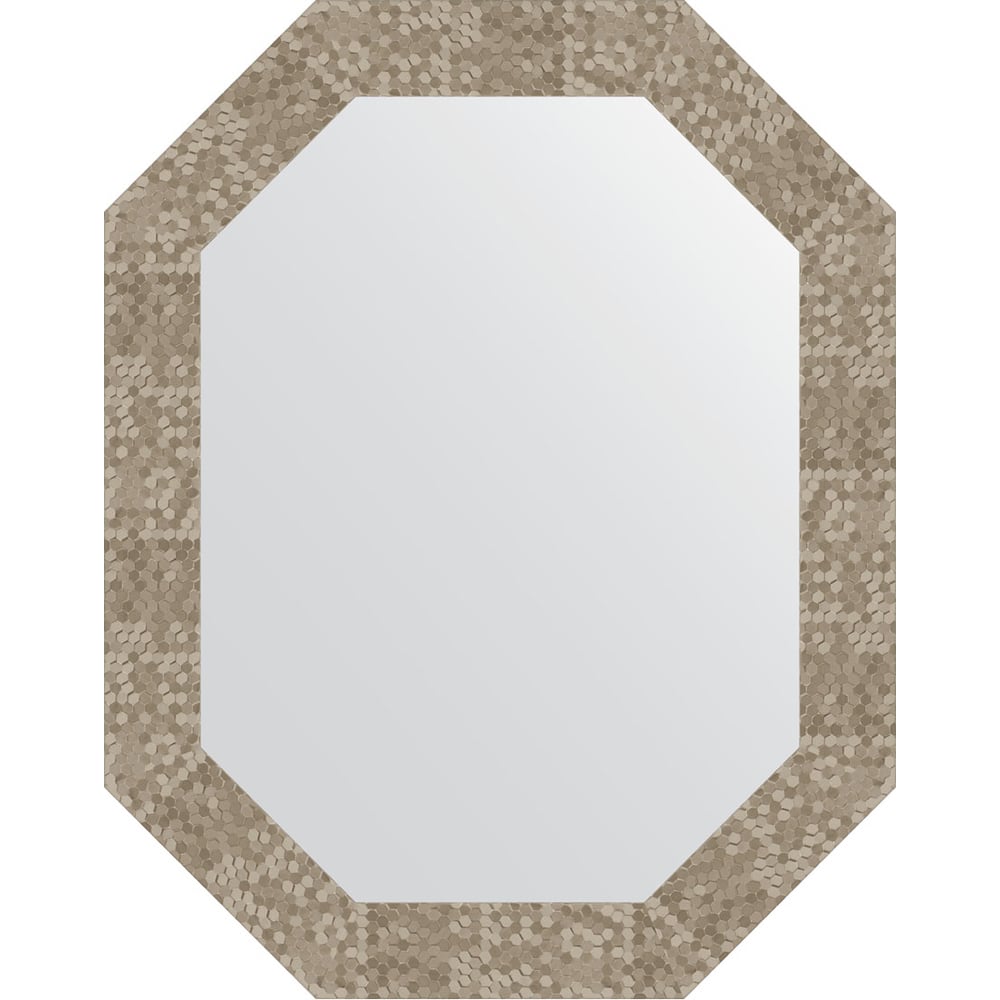 Изображение товара Зеркало в багетной раме EVOFORM соты титан 70 мм 57x72 см BY 7102