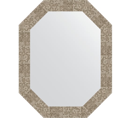 Изображение товара Зеркало в багетной раме EVOFORM соты титан 70 мм, 57x72 см BY 7102