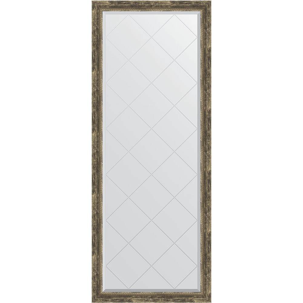 Изображение товара Напольное зеркало с гравировкой в багетной раме EVOFORM 78x198 см старое дерево