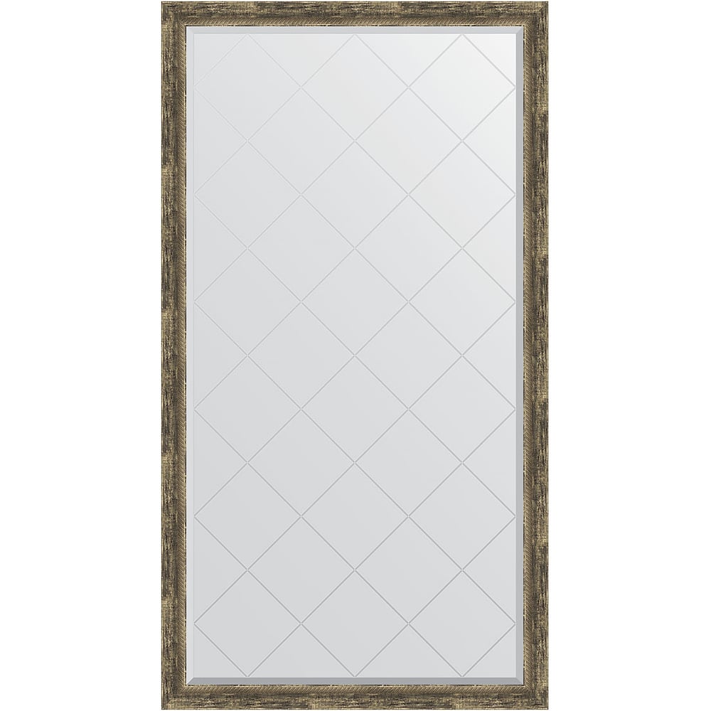 Изображение товара Напольное зеркало с гравировкой в багетной раме EVOFORM старое дерево 108x198 см