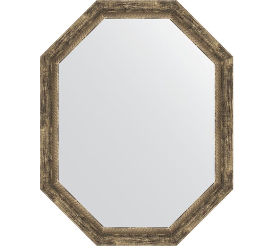 Изображение товара Зеркало в багетной раме EVOFORM старое дерево, с плетением 70 мм, 73x93 см BY 7124