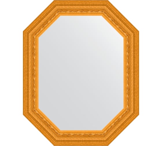 Изображение товара Зеркало в багетной раме EVOFORM сусальное золото 80 мм, 59x74 см BY 7134