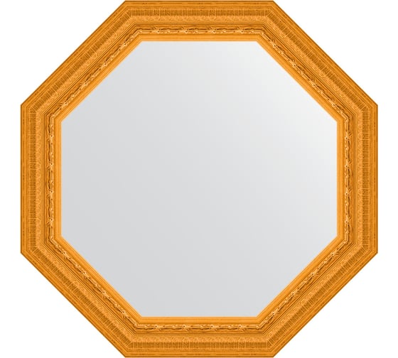 Изображение товара Зеркало в багетной раме EVOFORM сусальное золото 80 мм, 69x69 см BY 7327